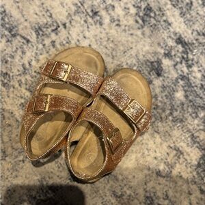 Cat & Jack Gold Sandals with Adjustable Straps